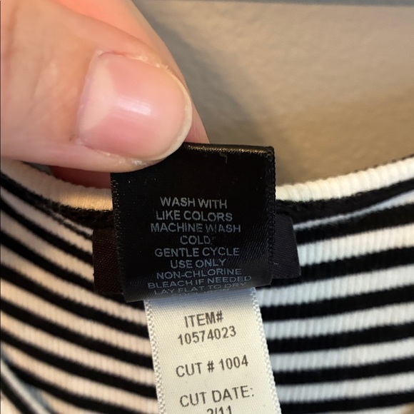 Torrid Black and White Striped Tank Top - Picture 5 of 8